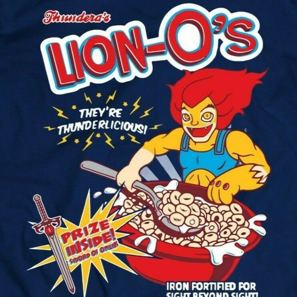 THUNDER CATS LION-O'S CEREAL PARODY QUALITY SHIRT
